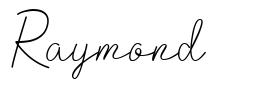 Raymond шрифт