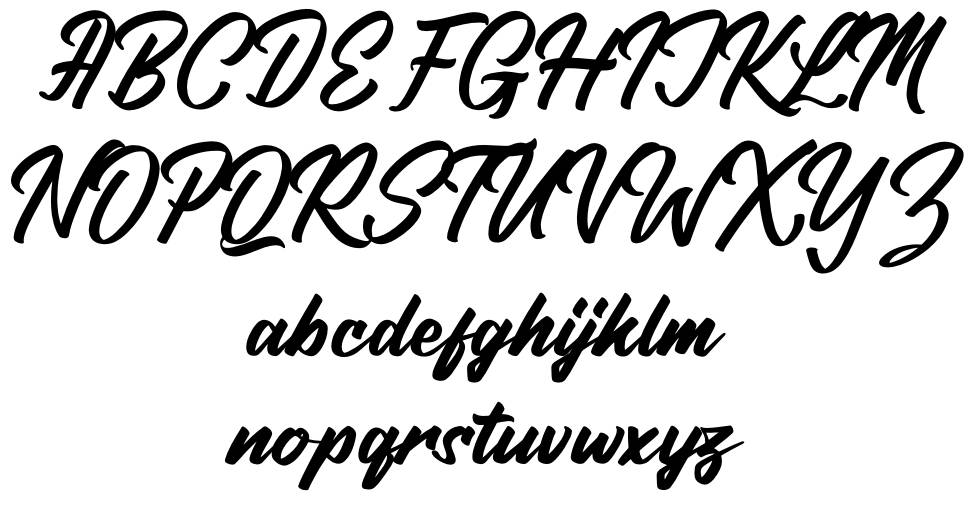 Raymont Qalimba font Örnekler