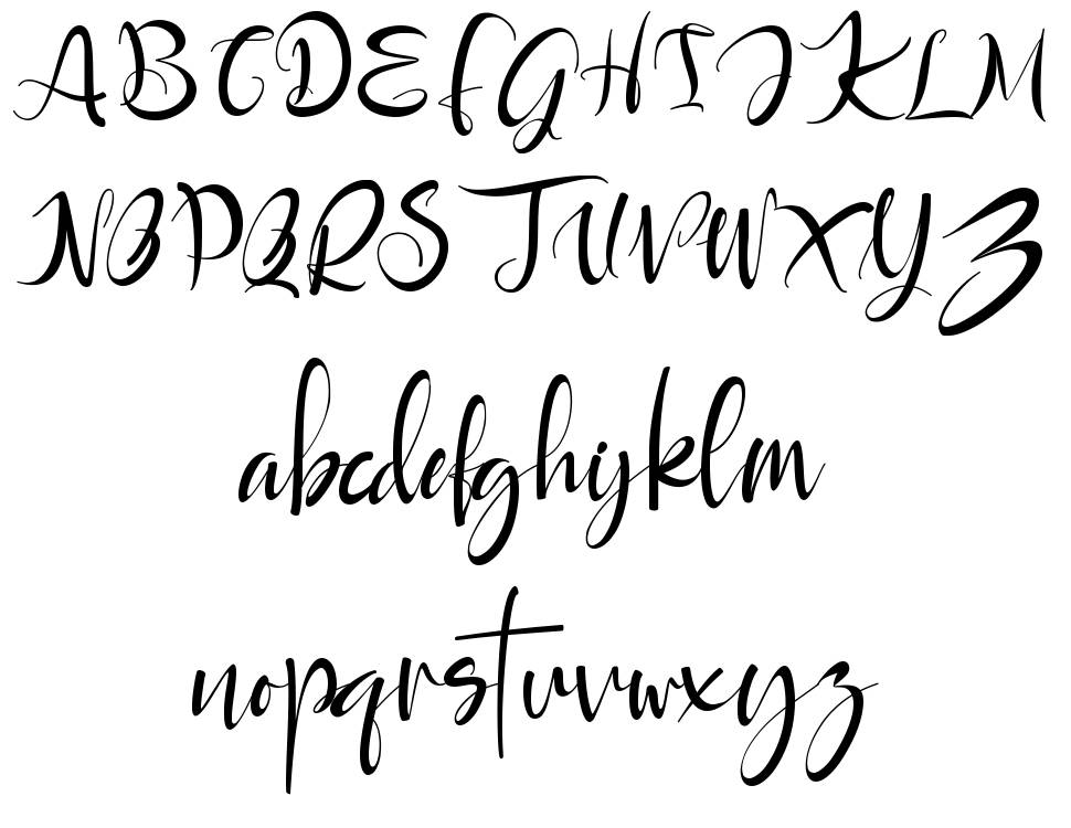 Rayya font Örnekler