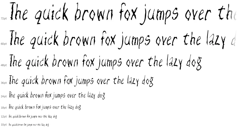 RazorKeen-Regularfont waterfall