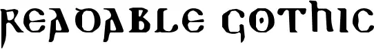 Readable Gothic