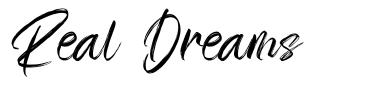 Real Dreams шрифт