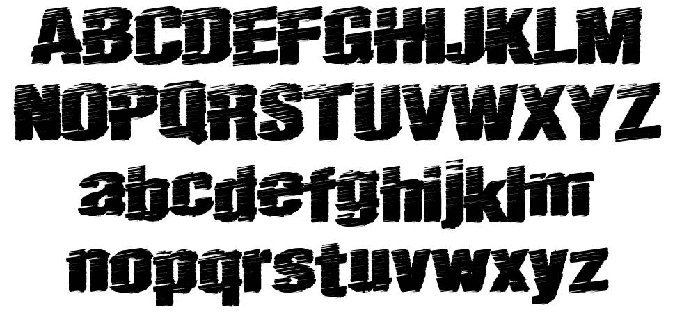 Real Fast font specimens