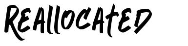 Reallocated font