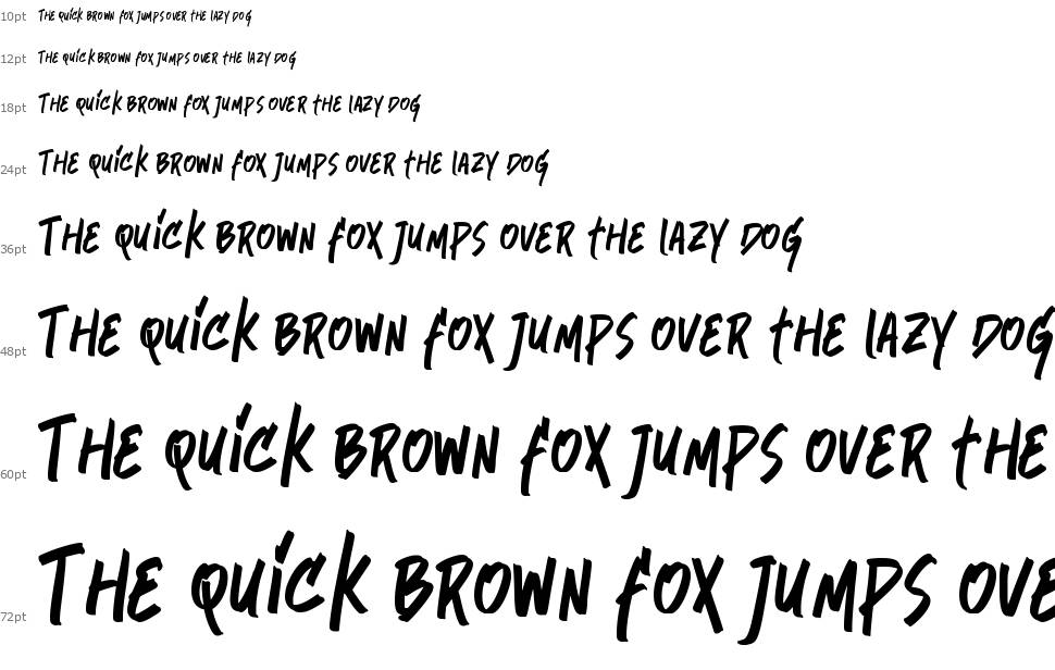 Reallocated font Waterfall