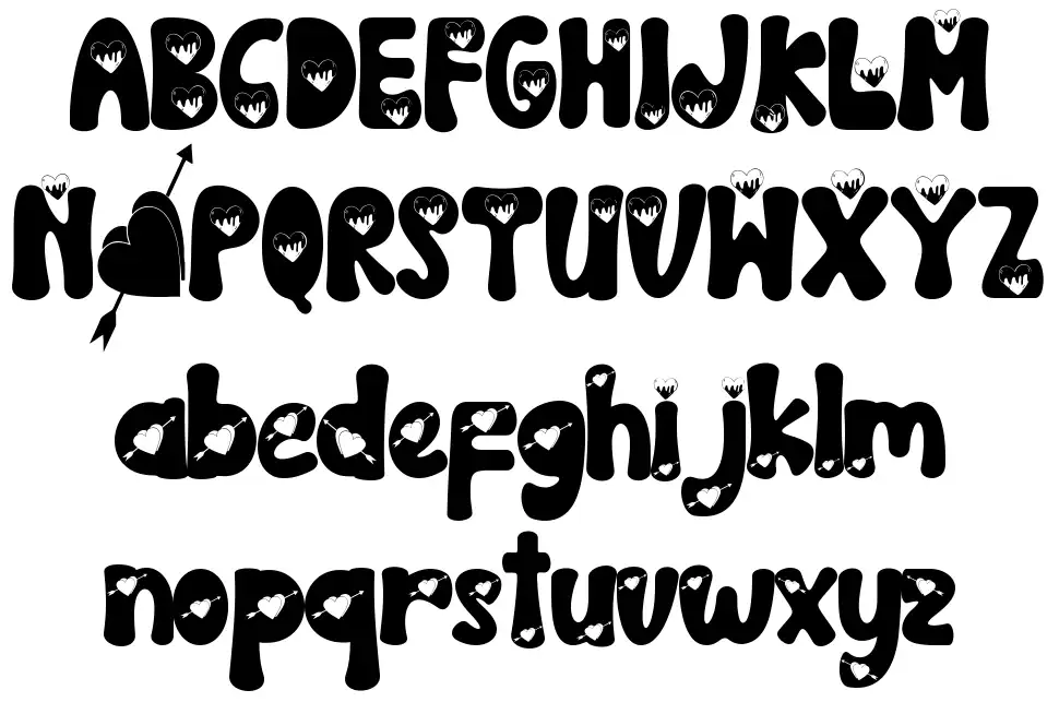 Really Love font Örnekler