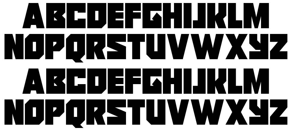 Reavers font Örnekler