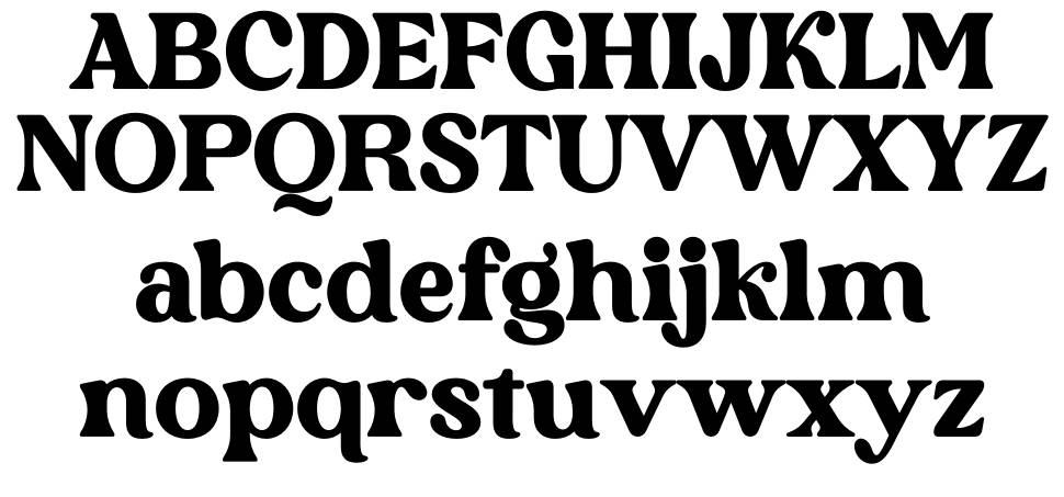 Rebori font specimens