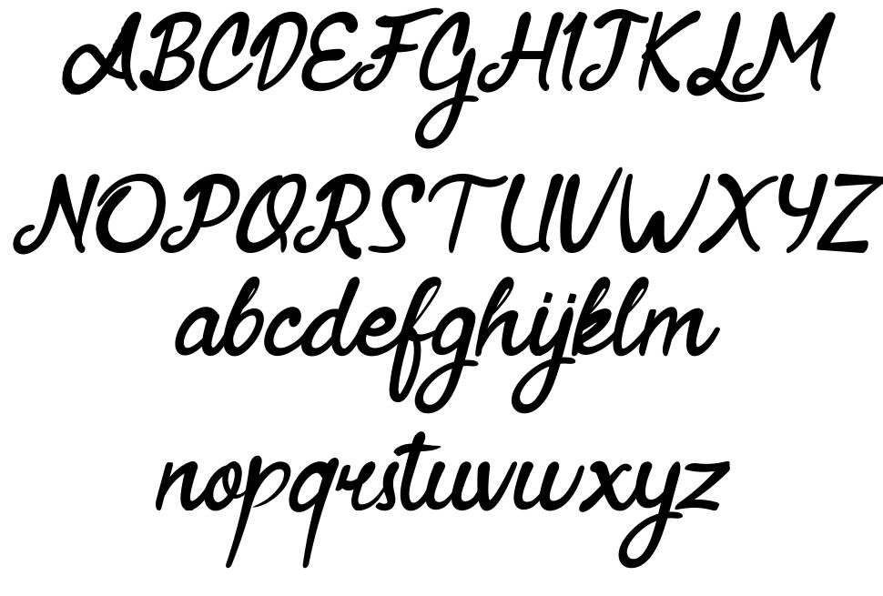 Rebutan font specimens