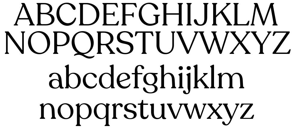 Recoleta font Örnekler