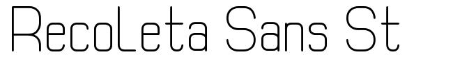 Recoleta Sans St шрифт