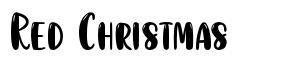Red Christmas font