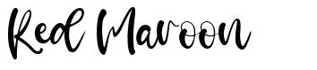 Red Maroon font