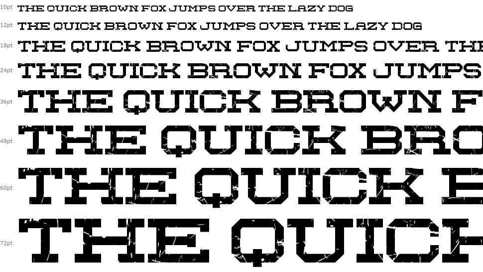 Red Zone font Waterfall