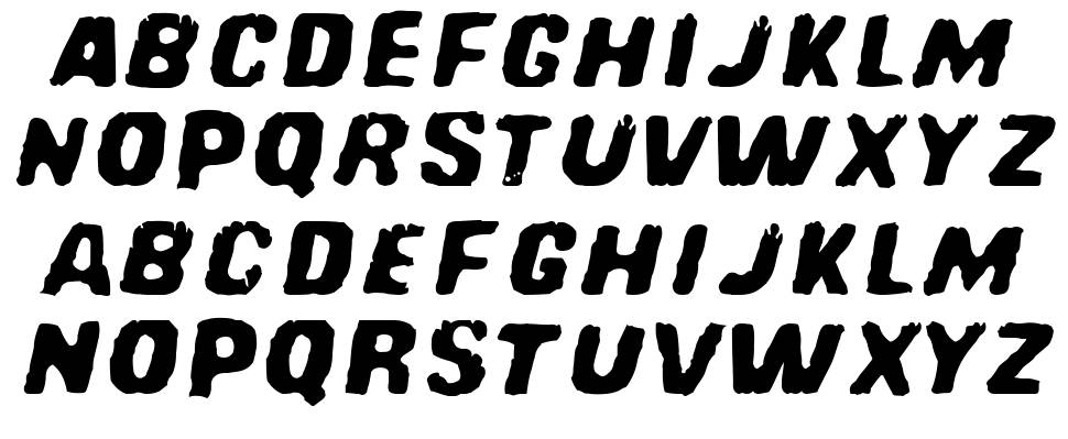 Redcomet font specimens