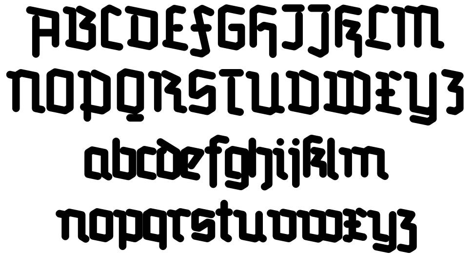 Redifraktur 字形 标本