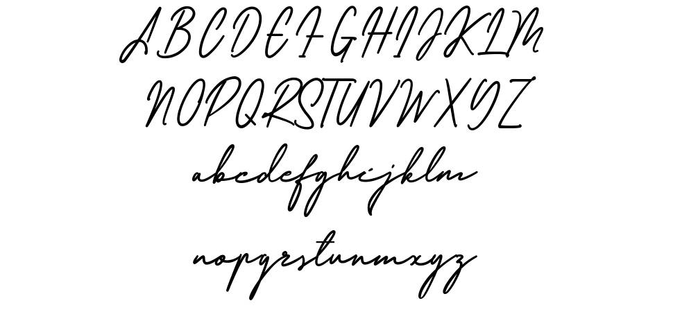 Redjeansky font specimens