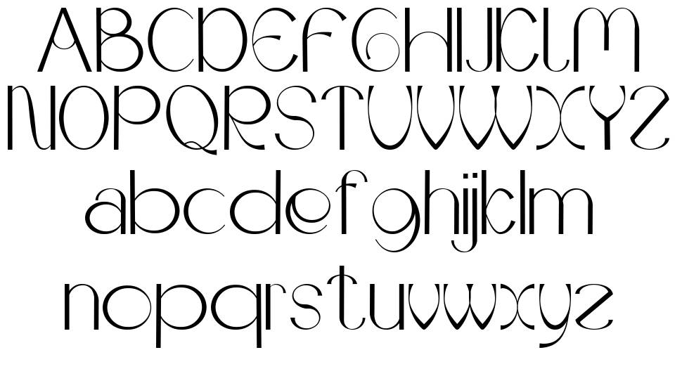 Redney font specimens