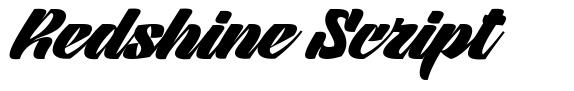 Redshine Script font