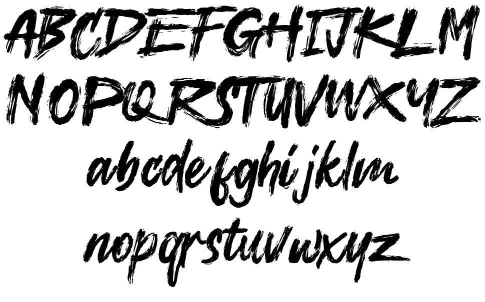 Redslit font specimens