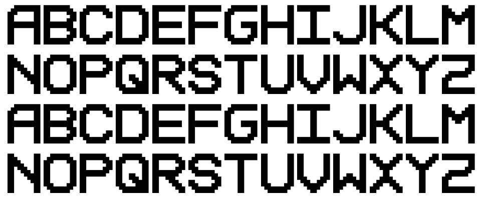 Reduction font specimens