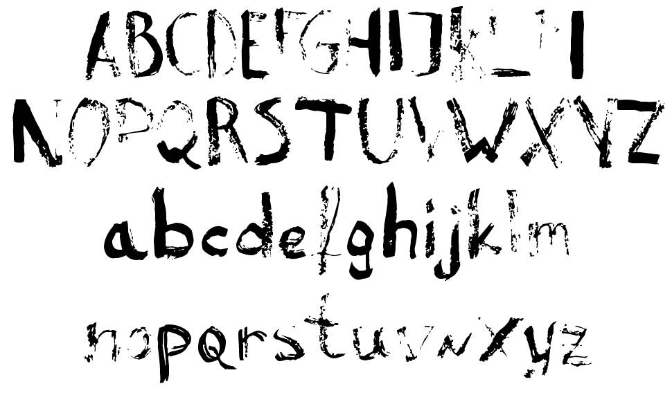 Reeld Typeface fonte Espécimes