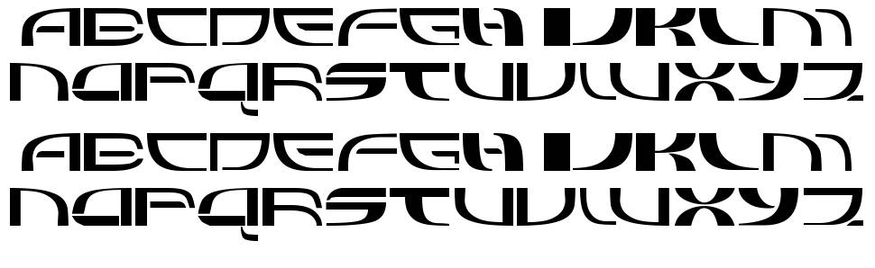 Refluxed font