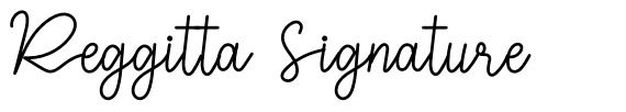 Reggitta Signature schriftart