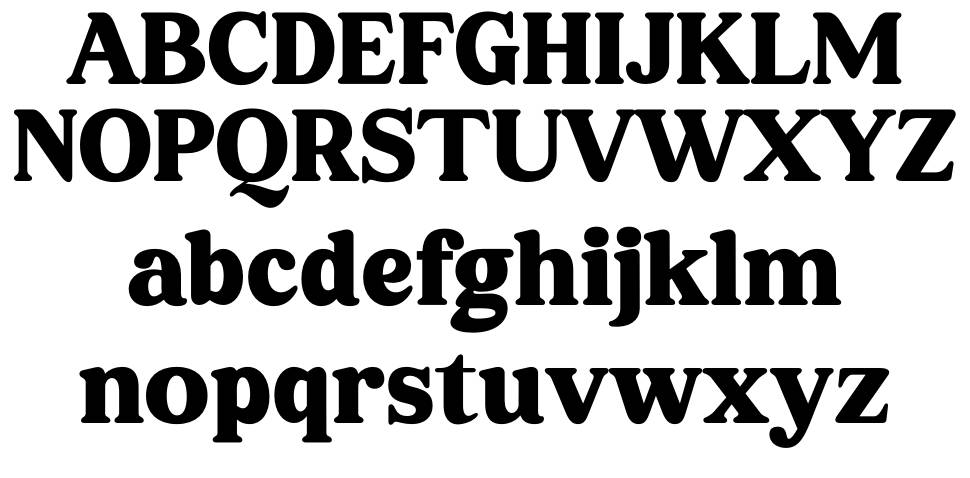 Regisha font specimens