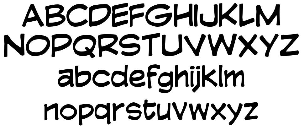 Rehotalko font specimens