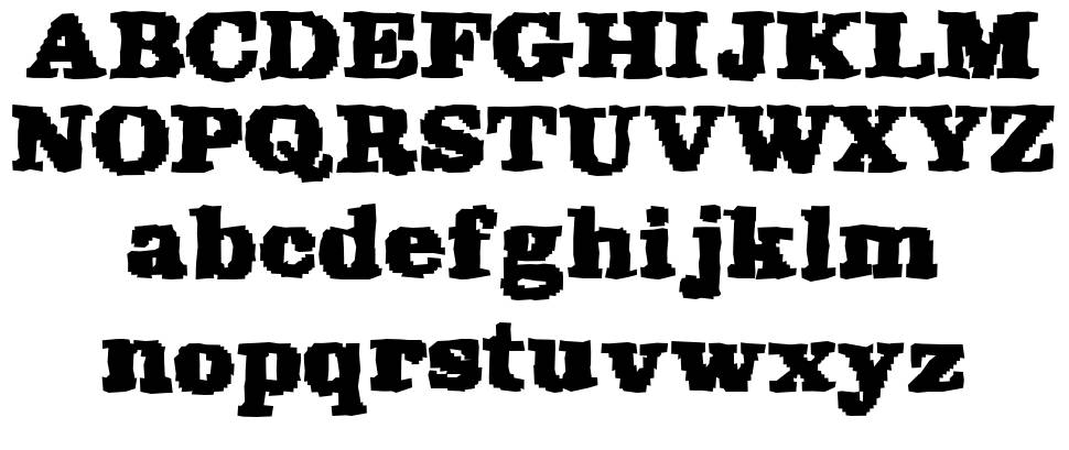 Rekaptcha font specimens