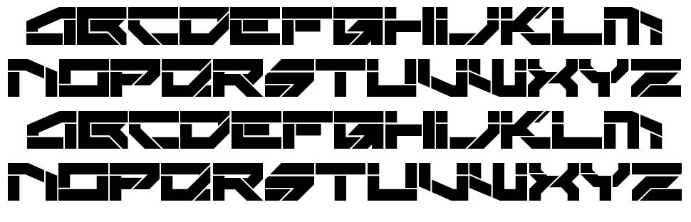 Rektec font specimens