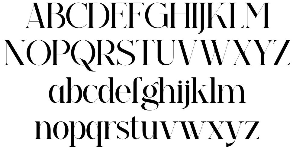 Relatta Saidnolia Serif 字形 标本