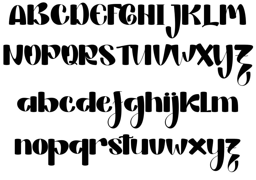 Rellya font specimens
