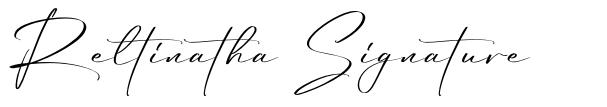 Reltinatha Signature font