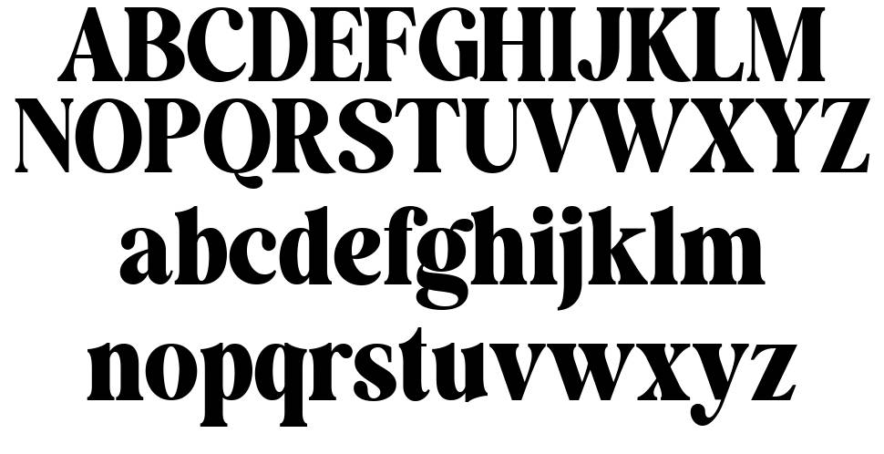 Remaid Typeface písmo Exempláře