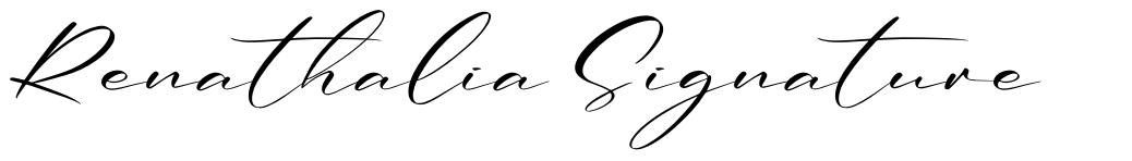 Renathalia Signature font