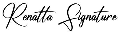 Renatta Signature font
