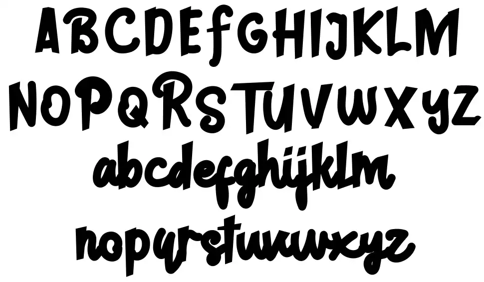Rendangan schriftart Vorschau