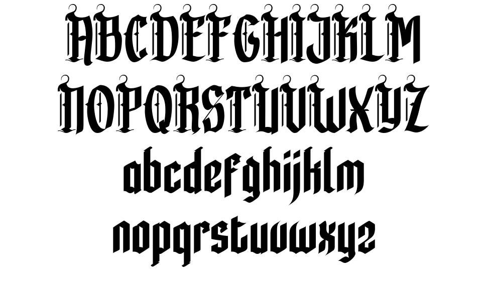 Rengkox font specimens