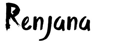 Renjana font