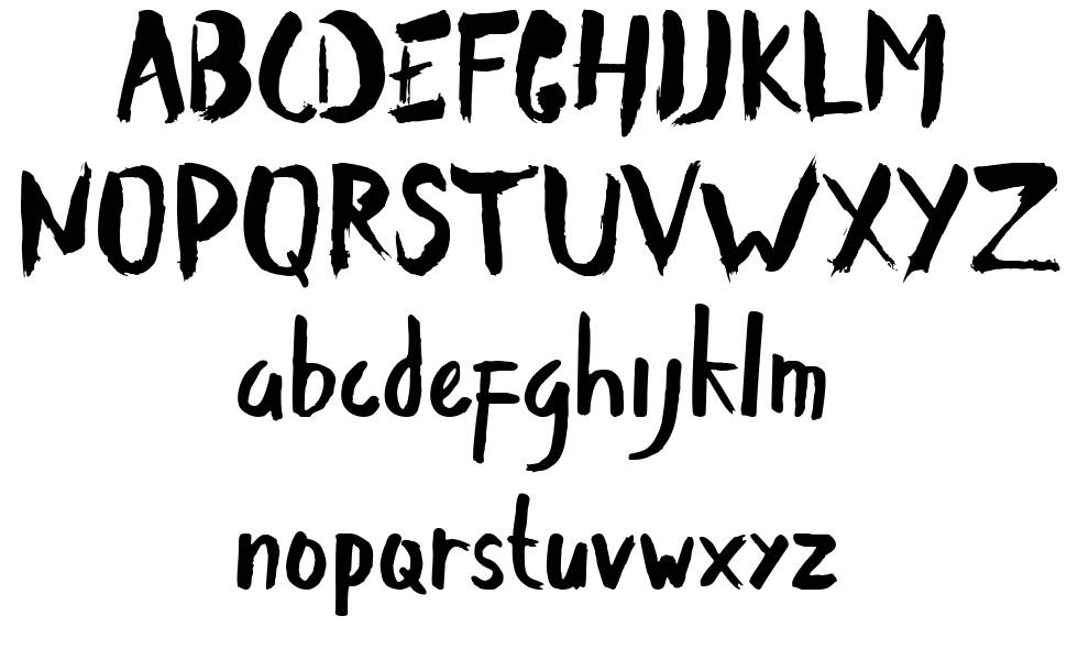 Renjana font specimens