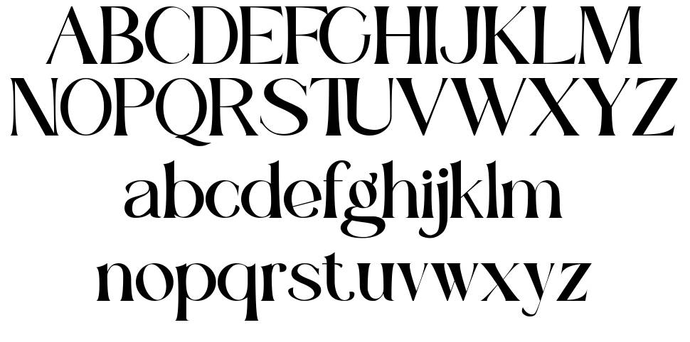 Renjany font specimens