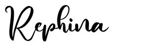 Rephina font