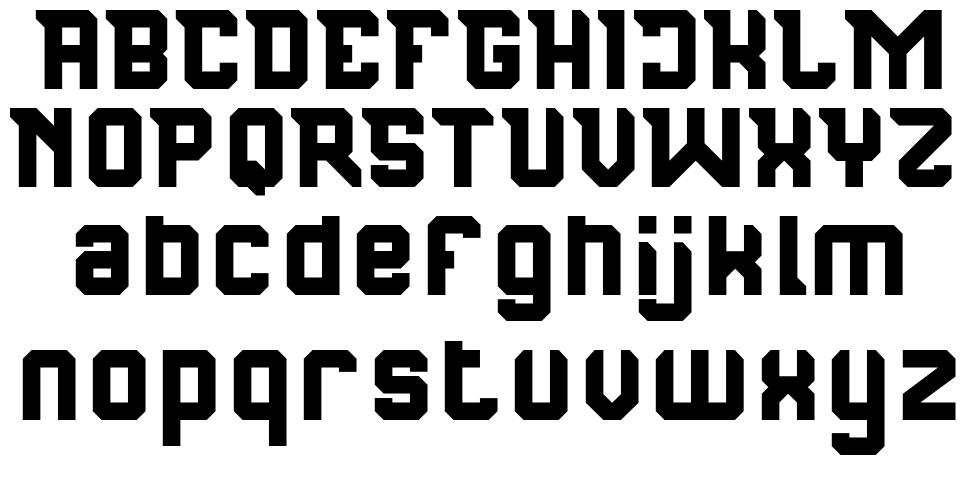 Republic Nine 字形 标本