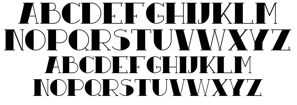 Resavy font specimens