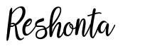 Reshonta schriftart