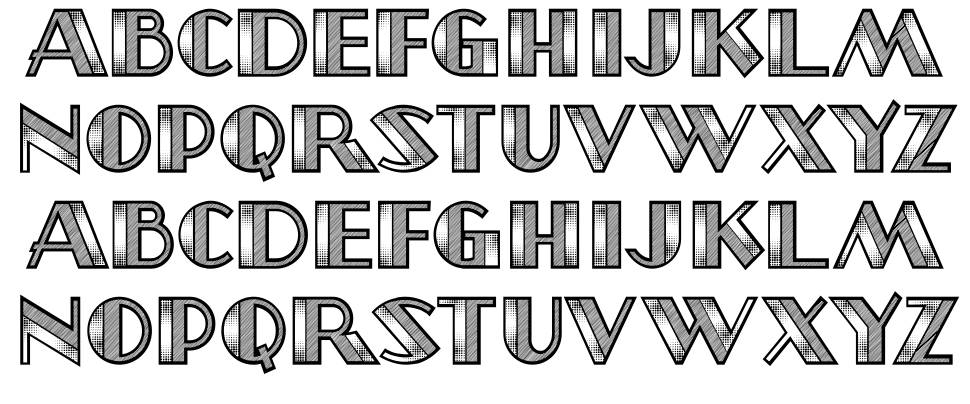 Ressa font specimens