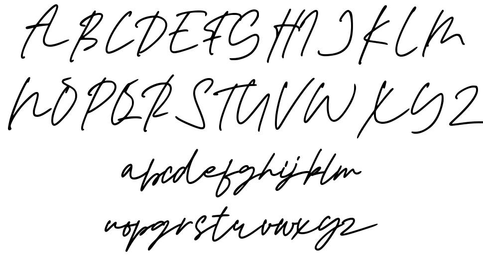 Restiane font Örnekler