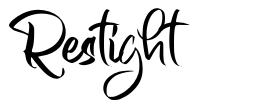 Restight шрифт